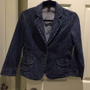 Express denim blazer